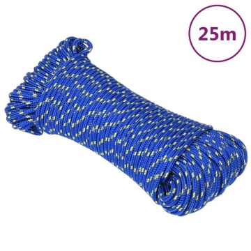 Frânghie de barcă, albastru, 4 mm, 25 m, polipropilenă - Img 1