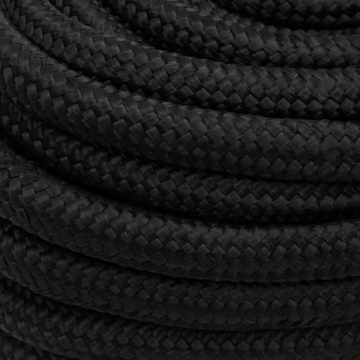 Frânghie de barcă, negru complet, 20 mm, 100 m, polipropilenă - Img 4