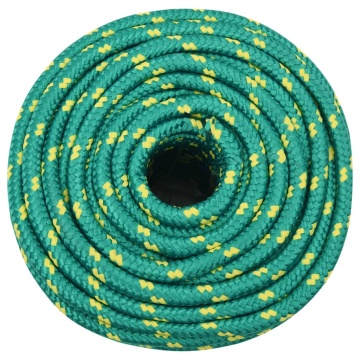 Frânghie de barcă, verde, 14 mm, 100 m, polipropilenă - Img 3