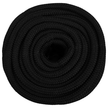 Frânghie de lucru, negru, 18 mm, 50 m, poliester - Img 3