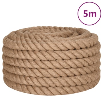 Funie de iută, 5 m lungime, 40 mm grosime - Img 2