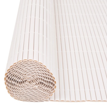 Gard de grădină pe două fețe PVC 150x300 cm Alb - Img 3