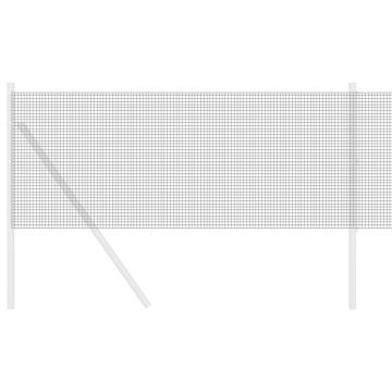 Gard de Sârmă Sudată Gri 0.4x25 m Fier - Img 3