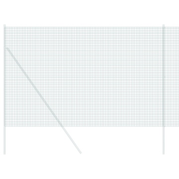 Gard de sârmă sudată verde 1.6x25 m din oțel - Img 3