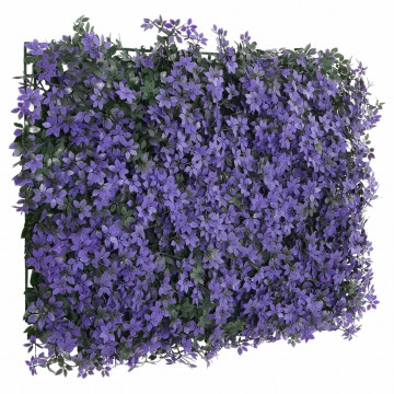 Gard din frunze artificiale, 24 buc., violet, 40x60 cm - Img 3
