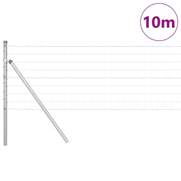 Gard Euro cu 7 stâlpi 0.8x10 m Oțel galvanizat - Img 3
