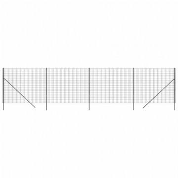 Gard plasă de sârmă, antracit, 1,8x10 m, oțel galvanizat - Img 2