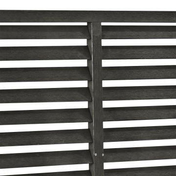 Gard tip oblon, gri închis, 180x180 cm, WPC - Img 4