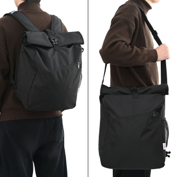 Geanta de bicicletă pentru suport de bicicletă 25 L Negru 33x16x48 cm - Img 3