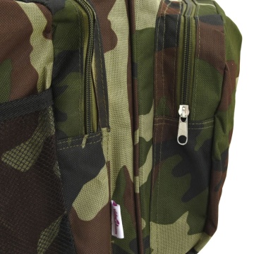 Geantă de pescuit, verde camuflaj, țesătură oxford impermeabilă - Img 7
