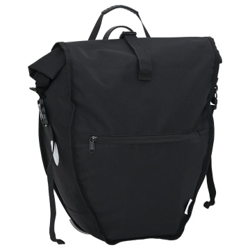 Geanta pentru bicicletă pentru suportul de bagaje 25 L Negru 32.5x17x57 cm - Img 2