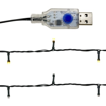 Ghirlandă de Crăciun cu lumini LED, roșu, 10 m - Img 5