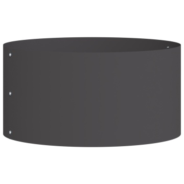 Ghiveci mare din metal negru Negru Metal Mare Durabil - Img 2