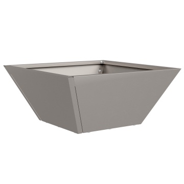 Ghiveci Metalic Oțel Rezistent la Vreme 35 x 35 x 15 cm Durabil - Img 2