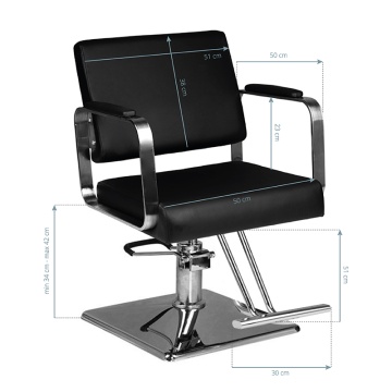 Hair system hs202 scaun frizer negru - Img 5