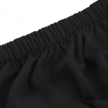 Husă elastică pentru canapea cu 3 locuri poliester jersey negru - Img 6