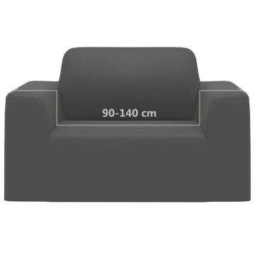 Husă elastică pentru canapea poliester jersey antracit - Img 5