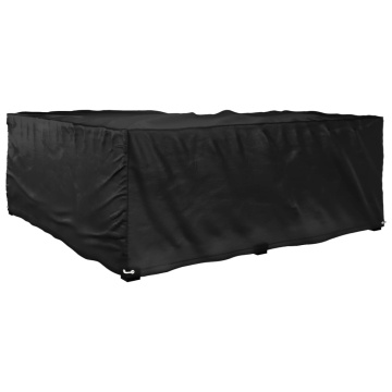 Husă mobilier de grădină în formă de L 12 ocheți, 185x185x70 cm - Img 5