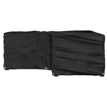 Husă mobilier de grădină în formă de L 12 ocheți, 185x185x70 cm - Img 8
