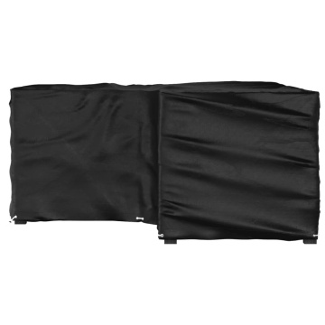 Husă mobilier de grădină în formă de L 12 ocheți, 185x185x90 cm - Img 4