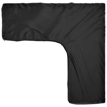 Husă mobilier de grădină în formă de L 16 ocheți, 250x250x70 cm - Img 5
