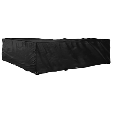 Husă mobilier de grădină în formă de L 16 ocheți, 250x250x70 cm - Img 8