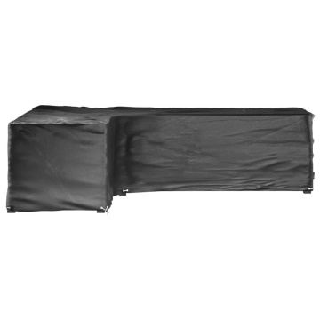 Huse mobilier grădină formă L, 2 buc., 16 ocheți, 210x260x80 cm - Img 3