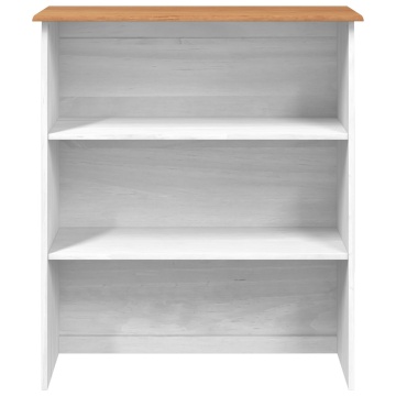 Hutch ASKIM Alb 91x30x104 cm Lemn masiv Pin - Img 4
