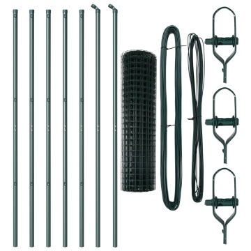 Împrejmuirea Euro Set de 2 Verde Oțel vopsit electrostatic - Img 2