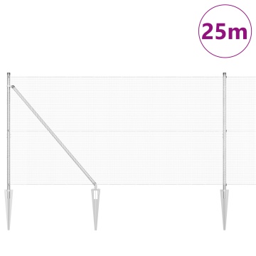 Îngrădire din Sârmă Sudată cu 13 Țâra 1.2x25 m Oțel Galvanizat - Img 3