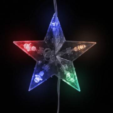 Instalație lumini tip perdea stele 200 LED multicolor 8 funcții - Img 7