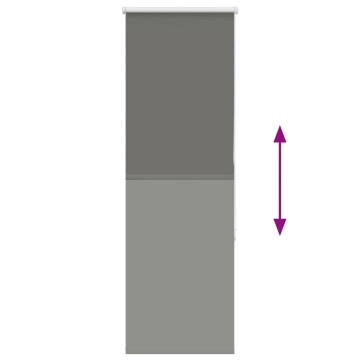 Jaluză cu role opace gri 40x130 cm lățime material 35,7 cm - Img 8