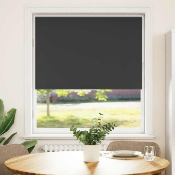 Jaluză cu role opace negru 105x150 cm lățime material 100,7 cm - Img 1
