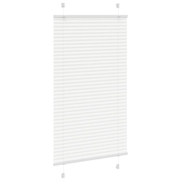 Jaluză plisată alb 80x150 cm Lățime țesătură 79,4cm poliester - Img 3