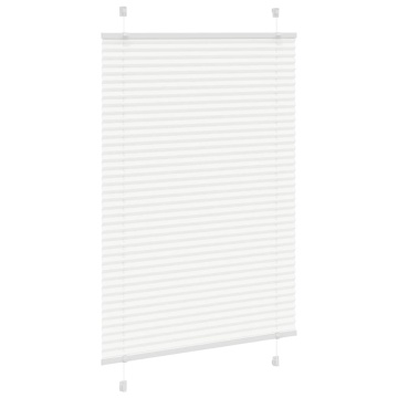 Jaluză plisată alb 85x150 cm Lățime țesătură 84,4cm poliester - Img 3