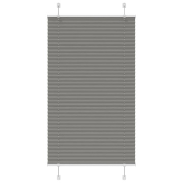Jaluză plisată Antracit 75x150 cm Lățime țesătură 74,4 cm - Img 1
