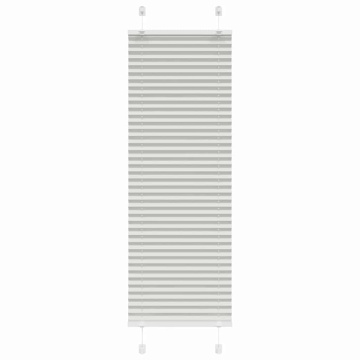 Jaluză plisată gri deschis 50x100 cm Lățime țesătură 49,4 cm - Img 1