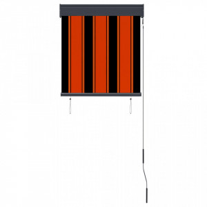 Jaluzea tip rulou de exterior, portocaliu și maro, 60 x 250 cm - Img 4