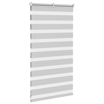 Jaluzea tip zebra gri deschis lățime țesătură 70,9 cm poliester - Img 4