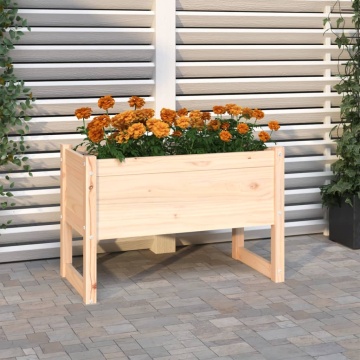 Jardinieră, 78x40x52 cm, lemn masiv de pin - Img 1