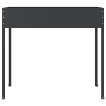 Jardinieră de grădină antracit 100,5x40,5x90 cm oțel galvanizat - Img 4