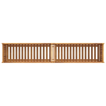 Jardinieră de grădină cu căptușeală 199x38,5x50 cm, lemn acacia - Img 7