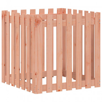 Jardinieră grădină design gard, 70x70x70 cm, lemn masiv douglas - Img 4