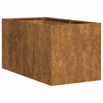 Jardinieră Rusty 40x80x40 cm Oțel pentru intemperii - Img 2