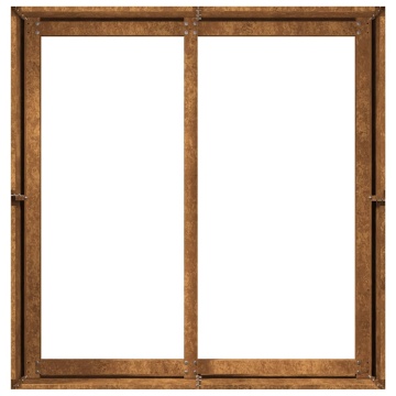 Jardinieră Rusty 80x80x40 cm Oțel pentru intemperii - Img 5