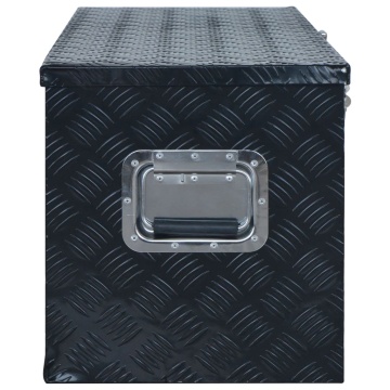 Ladă din aluminiu, negru, 1085 x 370 x 400 mm - Img 3