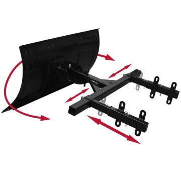 Lamă plug pentru aruncătoare de zăpadă, 80x44 cm - Img 2