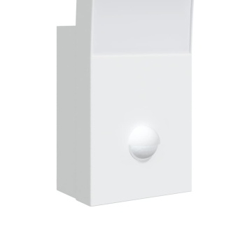 Lampă exterioară de perete cu LED/senzor, alb, aluminiu turnat - Img 7