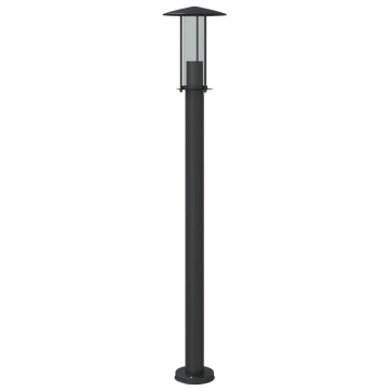 Lampă exterioară de podea, negru, 100 cm, oțel inoxidabil - Img 7