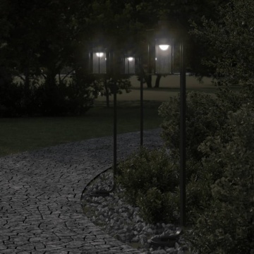 Lampă exterioară de podea, negru, 100 cm, oțel inoxidabil - Img 1